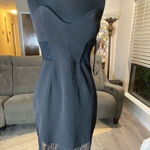 NBD Black Lace Midi Dress • REVOLVE • Size M • Cocktail Party Date Night